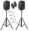 Anchor LIBERTY3-HUBCON-4-S 2 PA Speakers With Liberty 3 Connect And 4 Mics, 2 Stands Image 2
