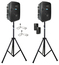Anchor LIBERTY3-HUBCON-2-S 2 PA Speakers With Liberty 3 Connect And 2 Mics, 2 Stands Image 4