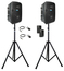 Anchor LIBERTY3-HUBCON-2-S 2 PA Speakers With Liberty 3 Connect And 2 Mics, 2 Stands Image 3