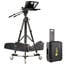ikan PT4200-PEDESTAL-TK 12" Portable Teleprompter With Reversing Monitor, Tripod, And Dolly Travel Kit Image 1