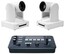 ikan OTTICA-WH-2PTZ-1C-V2 OTTICA 2 X NDI|HX 20x PTZ Cameras And V2 IP Controller Bundle, White Image 1