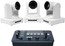 ikan OTTICA-WH-3PTZ-1C-V2 OTTICA 3 X NDI|HX 20x PTZ Cameras And V2 IP Controller Bundle, White Image 1