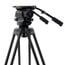 ikan MOTUS22 E-Image 3-Stage Carbon Fiber Tripod System With Fluid Head And 100mm Leveling Ball, 48.5 Lb Payload Image 2