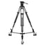 ikan EG05A2D E-Image 2-Stage Aluminum Tripod, Fluid Head, And Dolly Kit, 15.4 Lb Payload Image 1