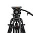 ikan EG05A2D E-Image 2-Stage Aluminum Tripod, Fluid Head, And Dolly Kit, 15.4 Lb Payload Image 2