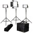 ikan LB-1F2H Lyra Bi-Color 3-Point LED Soft Panel Light Kit With 1 X LB10, 2 X LB5 Image 1