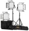 ikan LW10-3PT-KIT Lyra 1 X 1 Daylight 3-Point Soft Panel LED Light Kit Image 1