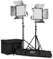 ikan RB10-2PT-KIT Rayden 1 X 1 Bi-Color 2-Point Panel LED Light Kit Image 1