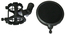 Technical Pro MKPS1 Shock Mount Microphone Holder With Adjustable Pop Filter Image 1