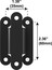 IsoAcoustics V120 35x60 Adapter V120 L-Bracket And C-Bracket 1.38” W X 2.36” H Adapter Image 2