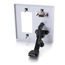 Cables To Go 39877 HDMI, VGA And 3.5mm Audio Pass Through Double Gang Wall Plate With One Decorative Cutout, White Image 2