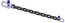 Adaptive Technologies Group RC-0036 36" Rigging Chain With 2x 1/4" And 1x 3/8" Shackles, 2800lb WLL Image 1