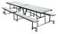 National Public Seating MTFB10PB Table, Partical Board Top With Fixed Benches,10` Image 1