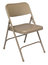 National Public Seating Steel Folding Chair 201 Premium All-Steel Folding Chair, Beige Image 1