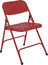 National Public Seating 240-NPS Steel Folding Chair (Red) Image 1