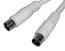 Philmore CAF30 3 Ft. F To F Push-On Video Jumper Cable (White) Image 1