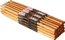 On-Stage AHW2B 2B Wood Tip American Hickory Drumsticks, 12 Pack Image 1