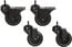 Premier Mounts CAST Set Of 4 (2x 3/8", 2x 1") Black Casters (for Acecta, EB Series Mobile Stands) Image 1