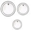 Remo PP-0320-PS Pro Pack 3-Pack Of Clear Pinstripe Heads For Toms: 12",13",16 With 14" Coated Ambassador Snare Drumhead Image 1
