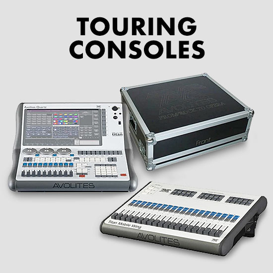 Two Avolites Touring Consoles and a Console Road Case