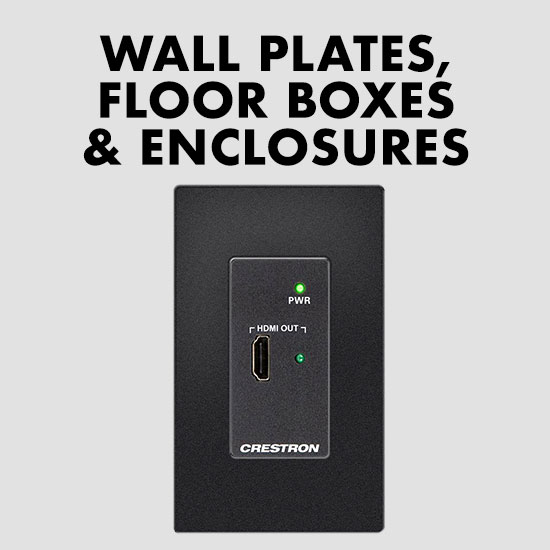 Crestron - Wall Plates, Floor Boxes &amp; Enclosures
