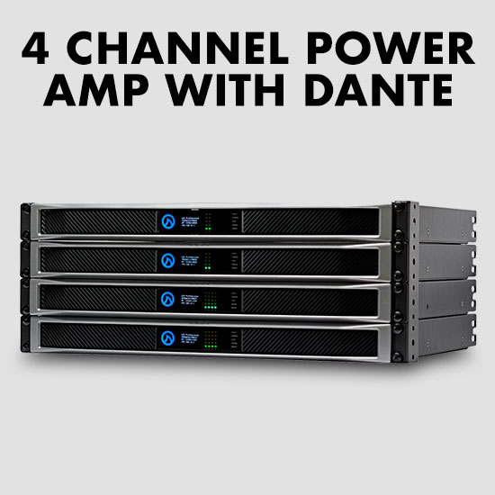 LEA Professional - 4 Channel Power Amp with Dante