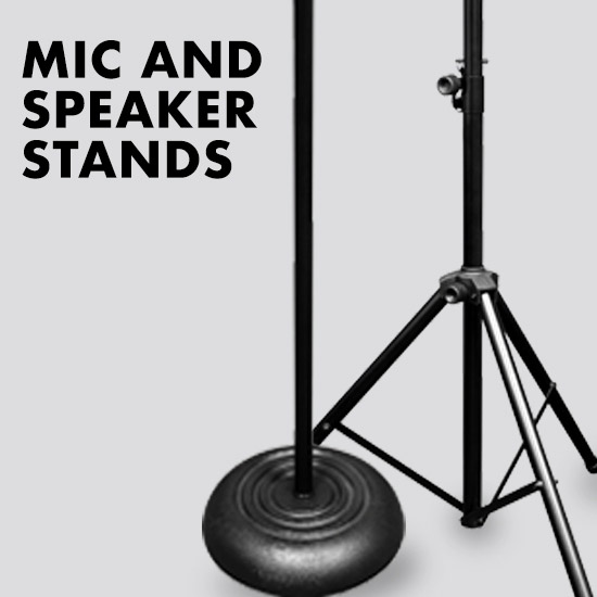 Vu MST100-30B Standard Height Mic Stand with Single Point Adjustable Boom  Arm