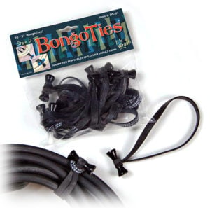 Bongo Ties 10-pack reusable cable ties