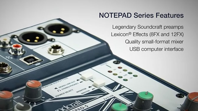 Soundcraft Notepad Series Product Overview