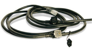 Lex - 25ft 15A Black E-String with 3 NEMA 5-15A Receptacles