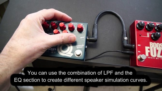 Tech 21 Q-Strip as Speaker Simulation