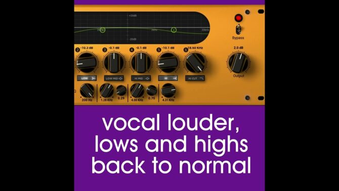 Raise/Lower Lead Vocals in Finished Stereo Mixes