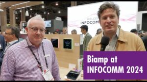 Biamp's Evoko Scheduling System and the Parlé VBC-2800 | InfoComm 2024
